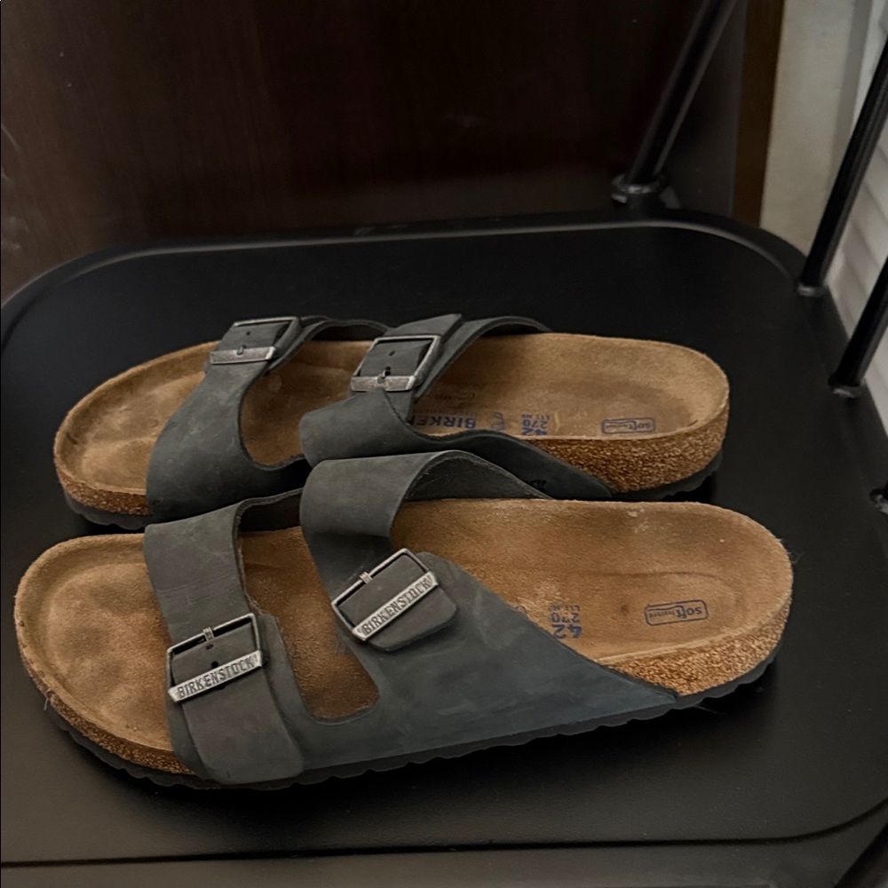 Birkenstock Black Leather Sandals - Picture 2 of 5